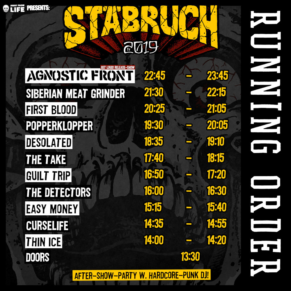 Stäbruch 2019 - Running-Order